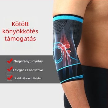 Nylon könyökvédők kötött pánttal, taktikai védelem sportokhoz