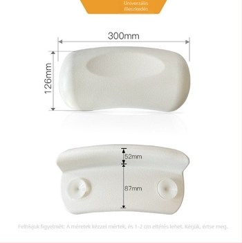 PU fürdőpárna kádhoz, egyetlen darabból álló konstrukció, modern minimalist stílus