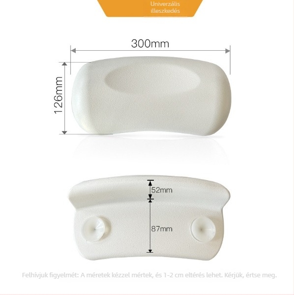 PU fürdőpárna kádhoz, egyetlen darabból álló konstrukció, modern minimalist stílus