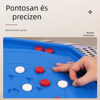 Oktató asztali sakkjáték — ABS anyag, interaktív puzzle, szülő-gyermek tanulás, 7–60 év között, Márka Lang Lang LONGLOVE
