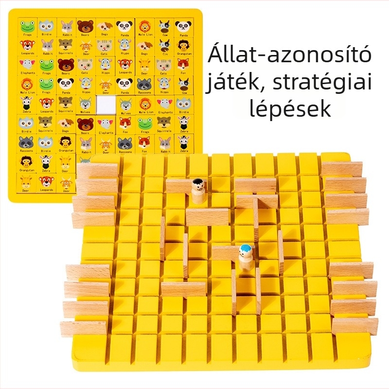 Mu Zhi Faanyagú kétfős logikai asztali játék – gyerekeknek 4–14 évesek, agyfejlesztés, kéz-szem koordináció, szülő-gyermek interakció