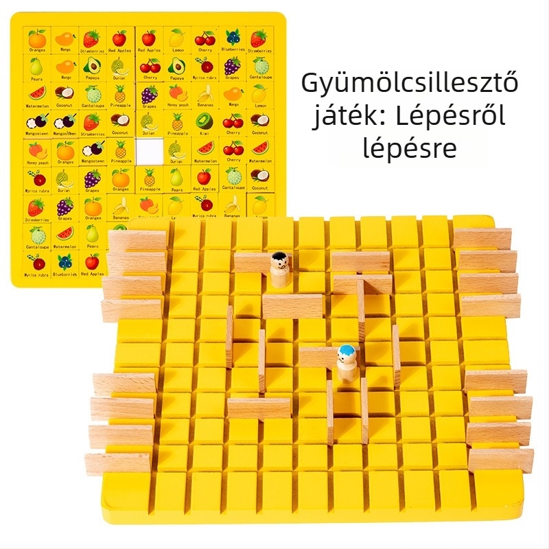 Mu Zhi Faanyagú kétfős logikai asztali játék – gyerekeknek 4–14 évesek, agyfejlesztés, kéz-szem koordináció, szülő-gyermek interakció