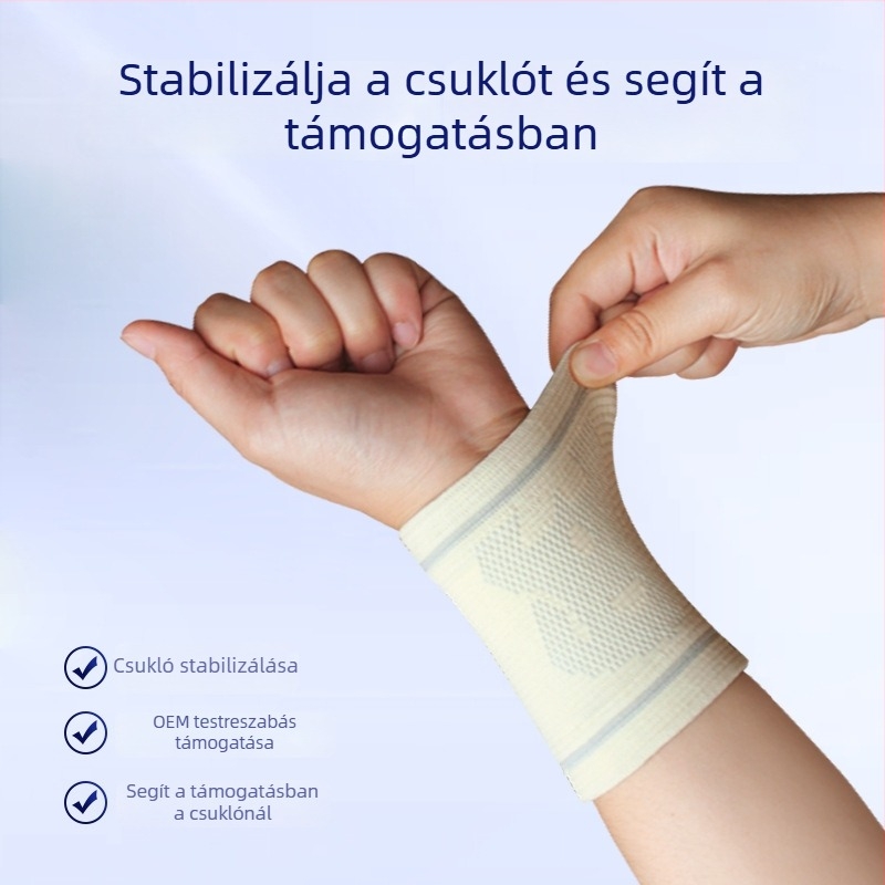 Nylon légáteresztő csuklóvédő sportvédő, csuklóvédelem, kosárlabda, asztalitenisz, tollaslabda, futás