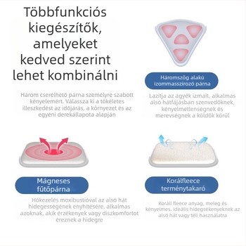 Vékony, légáteresztő ágyéki támasztó öv acéllemezzel, 3D hálós anyaggal és melegítő szövettel mindennapi használatra
