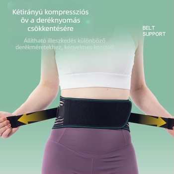 Légáteresztő ágyéki öv, nyári modell, derék támasz, uniszex, futáshoz és sporthoz