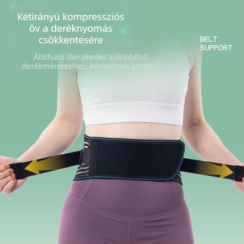 Légáteresztő ágyéki öv, nyári modell, derék támasz, uniszex, futáshoz és sporthoz