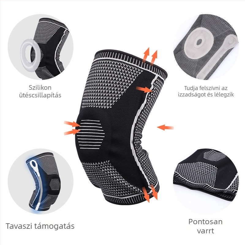 Nylon térdvédők sportokra – térdvédelem kosárlabdázáshoz, futáshoz, kerékpározáshoz (Csomagolás: 200 db, 130 g)