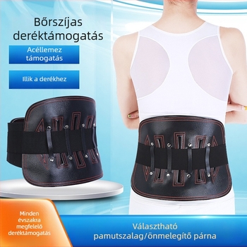 Bőr deréköv önmelegítő és légáteresztő lumbális támasz felnőtteknek porckorongsérv esetén