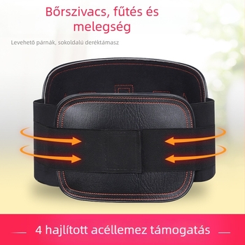Bőr deréköv önmelegítő és légáteresztő lumbális támasz felnőtteknek porckorongsérv esetén