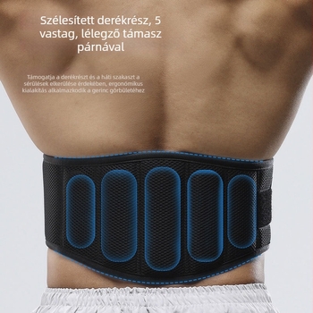 Derékszorító súlyzós edzésekhez és guggolásokhoz – poliészter rostból készült kompressziós deréköv férfiaknak és nőknek, derék-támasz Powerliftinghez
