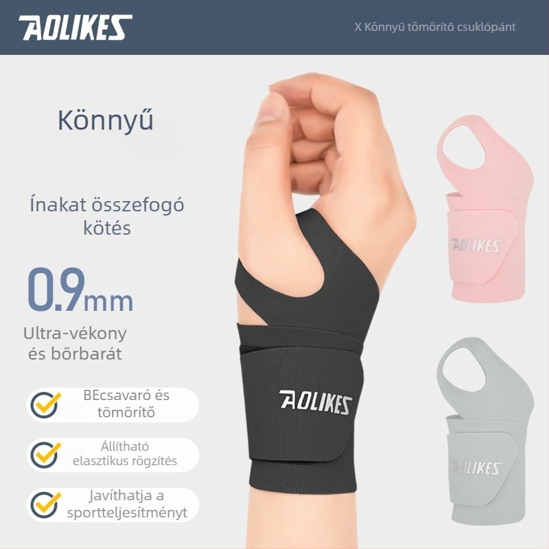 Uniszex csuklóvédő nylonból, stabilizálás teniszezéshez és labdajátékokhoz – AOLIKES