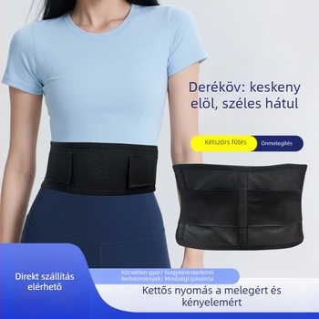 Önmelegedő deréktámasz öv turmalin mágnesekkel, infravörös melegítés és acél gerinc-támasz lemez