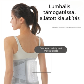 Nylon deréktámaszöv felnőtteknek, dupla tömörítéses derékvédő, badmintonhoz