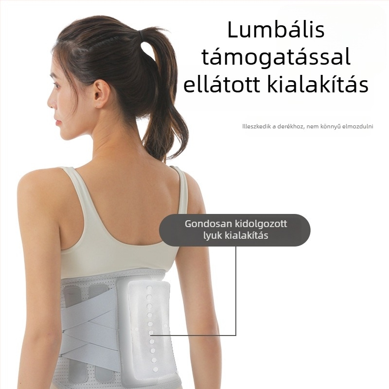 Nylon deréktámaszöv felnőtteknek, dupla tömörítéses derékvédő, badmintonhoz