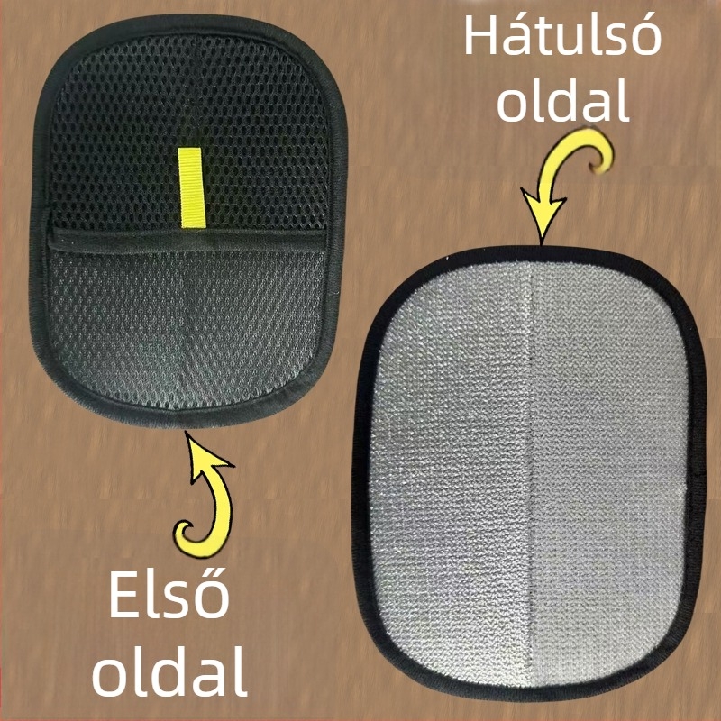 Thing island Elektrosztatikus szőrzet-eltávolító kesztyű háziállatok számára — Kétirányú fésülés, kerek hajkefe, rövid szőrű macskának