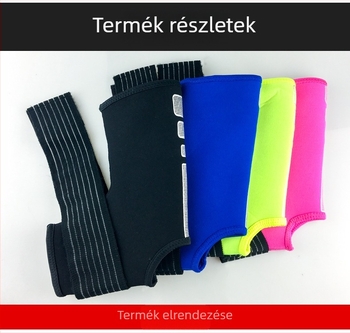 Felnőtt bokavédő kompresszióval – gumi anyagból, futballhoz, kültéri használatra