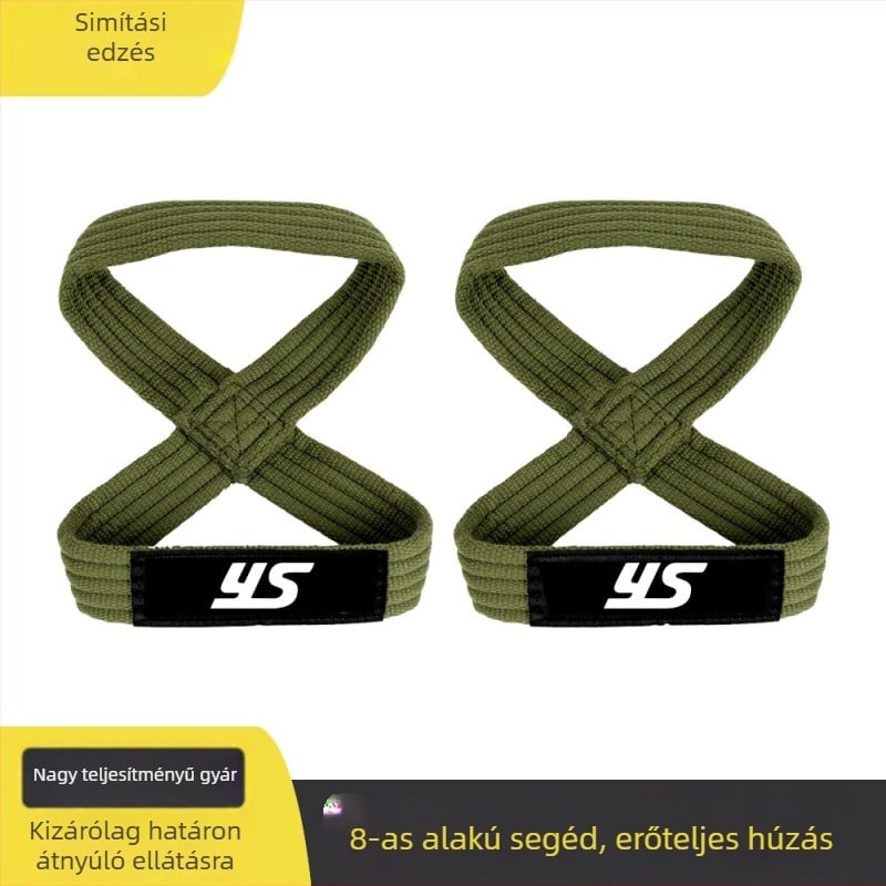 YUESHUN csuklópánt báremeléshez – poliészter rost alapanyag, csukló védelem, csúszásmentes, megerősített edzéscsuklópánt, fogási erő