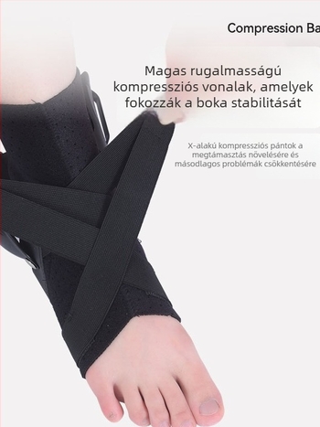 Nylonból készült bokaortézis felnőtteknek, kültéri sportokra alkalmas, a boka rögzítését biztosítja