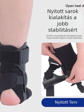 Nylonból készült bokaortézis felnőtteknek, kültéri sportokra alkalmas, a boka rögzítését biztosítja