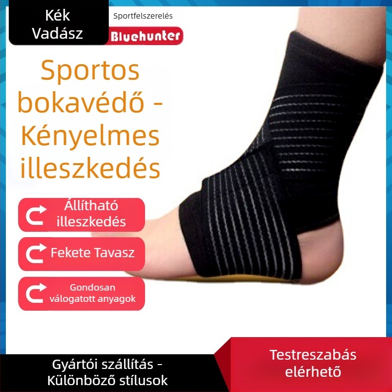 Blue Hunter latex bokavédő, légáteresztő bokaszalag a futballhoz