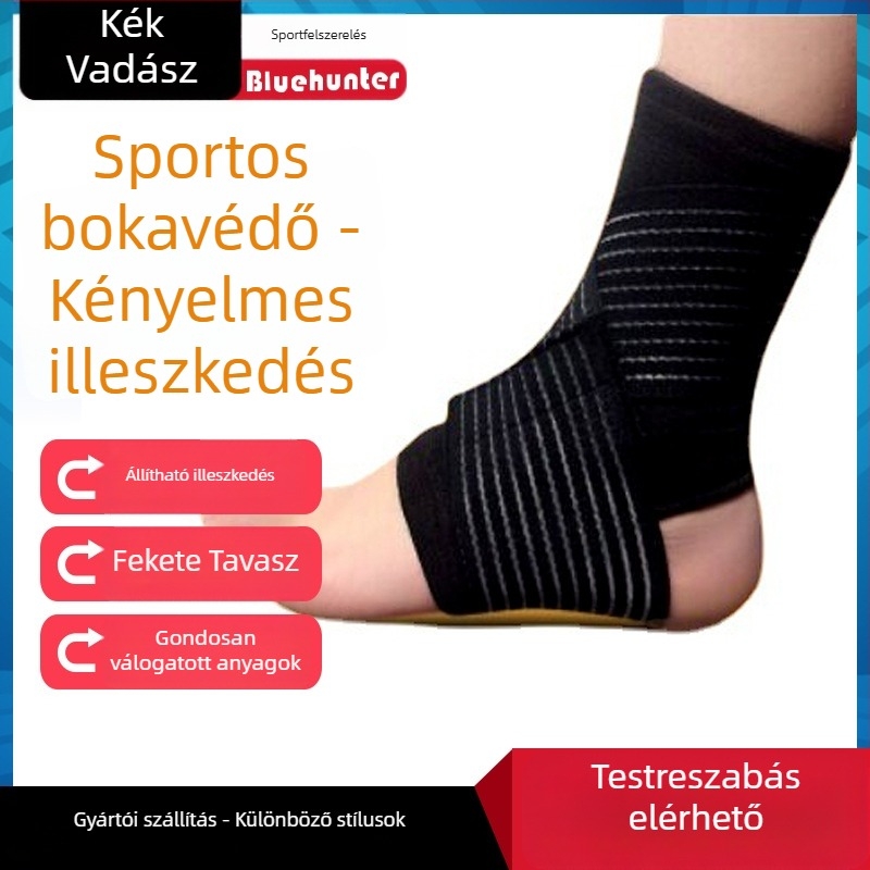 Blue Hunter latex bokavédő, légáteresztő bokaszalag a futballhoz