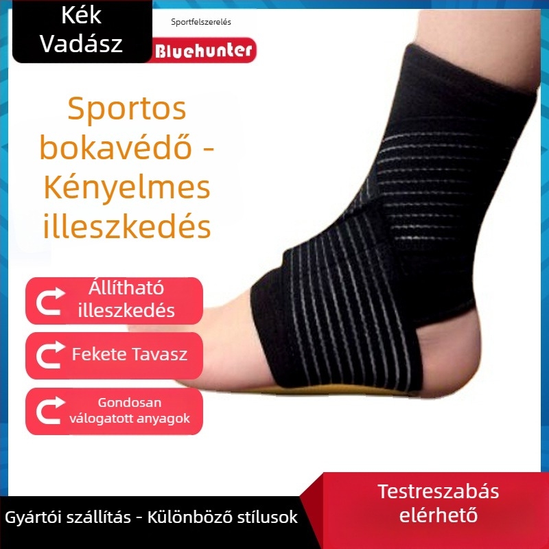 Blue Hunter latex bokavédő, légáteresztő bokaszalag a futballhoz