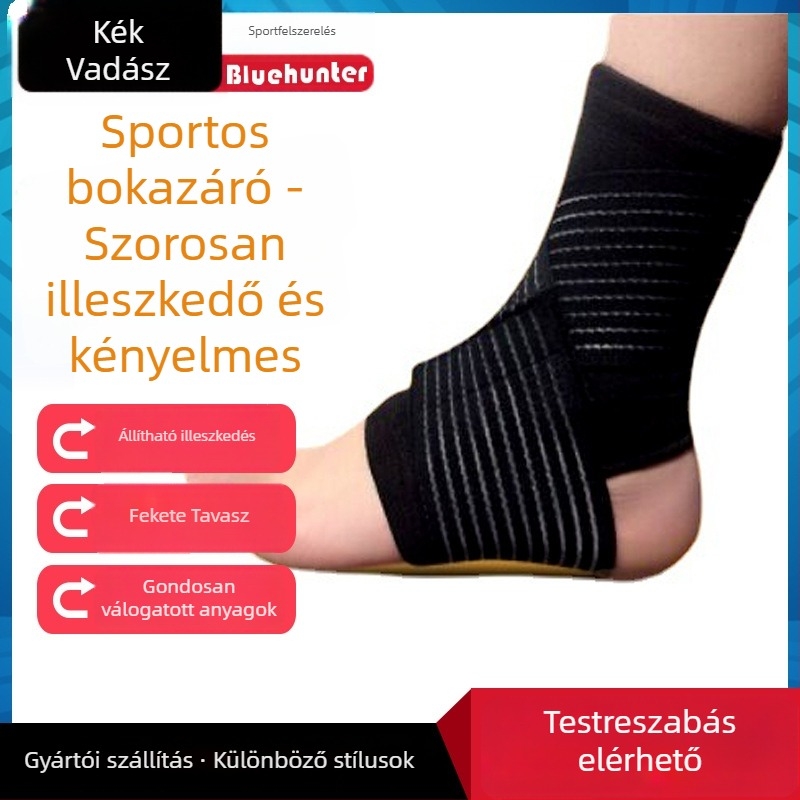 Blue Hunter latex bokavédő, légáteresztő bokaszalag a futballhoz