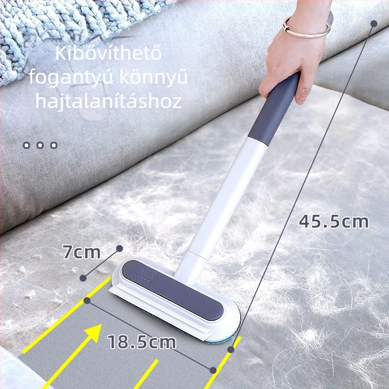 Macskaszőr tisztító készülék szívó és sörtés kefével – macska- és kutyaszőrök, szőnyegek és ágyak tisztítására (Anyag: PP Flanel; Importált: Nem; Ajándék: Nem)