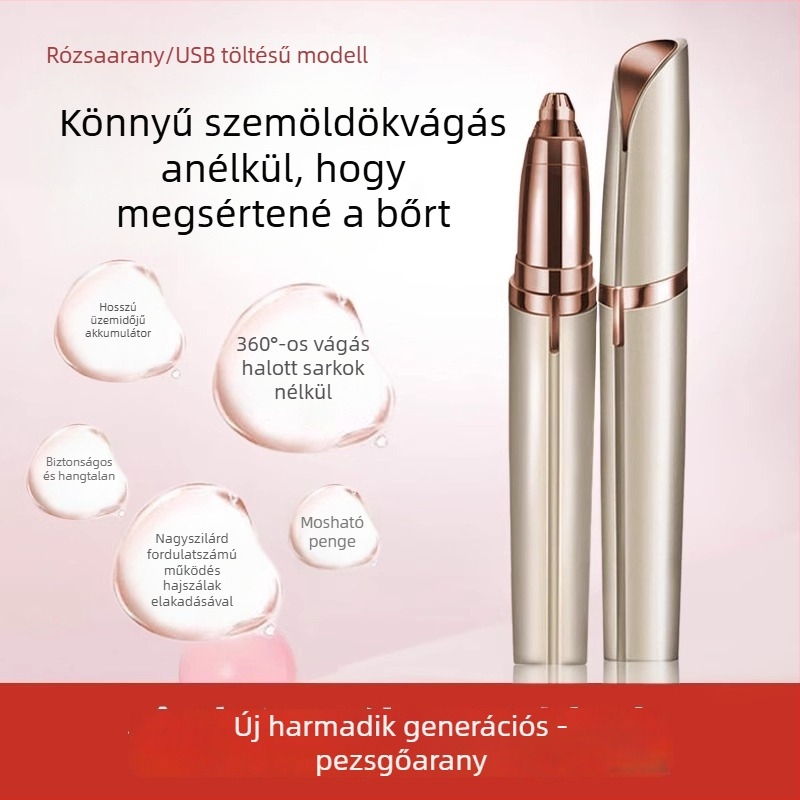 Friendly újratölthető elektromos szemöldöktrimmel, automatikus formázás, univerzális, ABS anyag