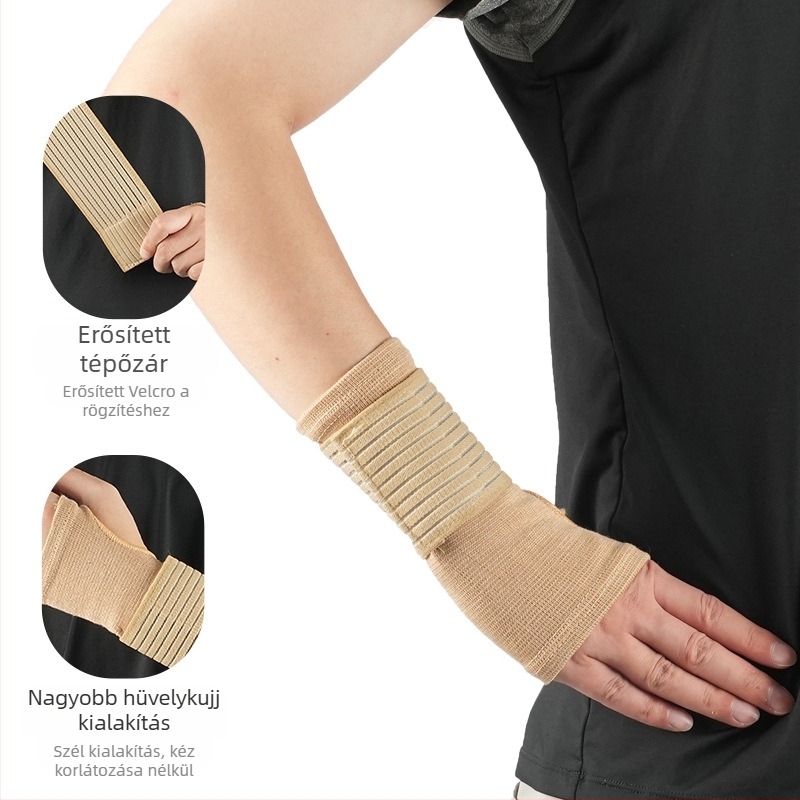 Nyomástartó tenyér- és csuklóvédő – csuklópánt edzéshez, fitneszhez és sportokhoz