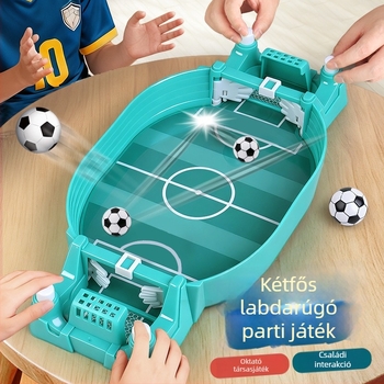 Gyerekeknek asztali foci-aréna - kétfős párharc, interaktív szülő-gyermek játék, műanyag kivitel, 4–14 éveseknek