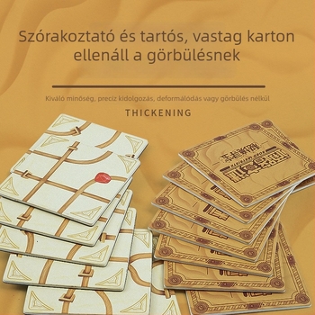 Pan Duo Oktatási Társasjáték: Erdei Labirintus, Kincskeresés, Többjátékos Családi Interakció, Anyag: műanyag és karton