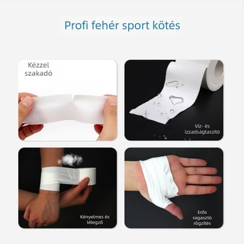 Kombinált sportvédő – csukló, térd, boka és láb támogatószalag, pamut-spandex anyag