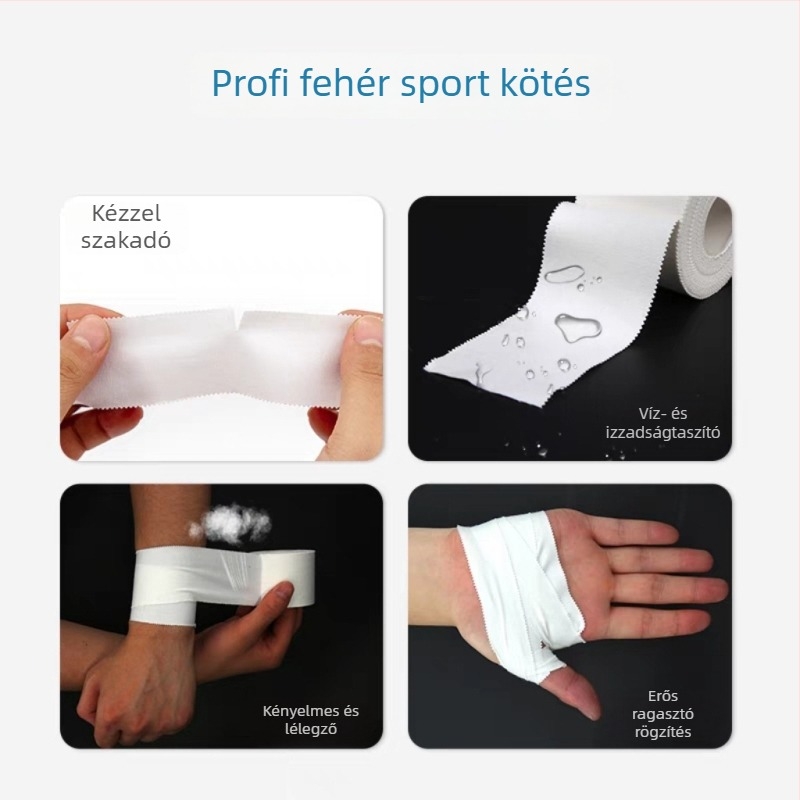 Kombinált sportvédő – csukló, térd, boka és láb támogatószalag, pamut-spandex anyag