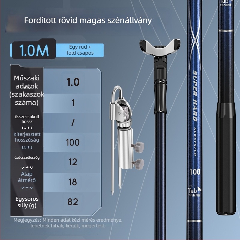 TAB Karbonszálas Horgászbot Tartó — Többirányú Forgatás, Nem Összesukható