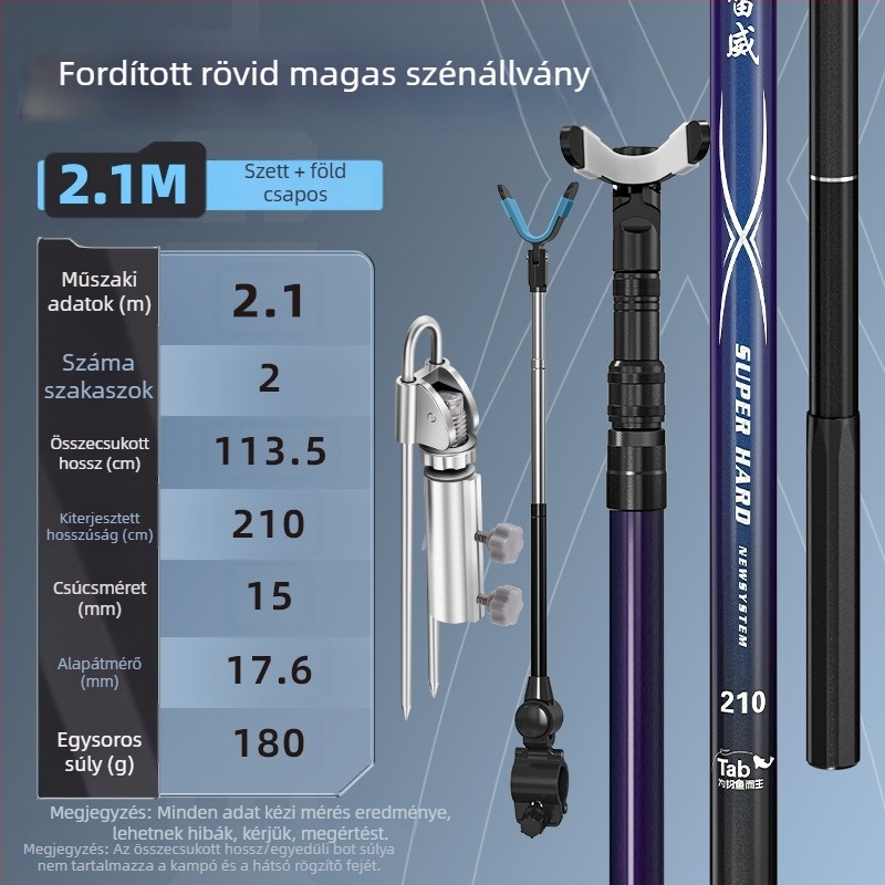 TAB Karbonszálas Horgászbot Tartó — Többirányú Forgatás, Nem Összesukható