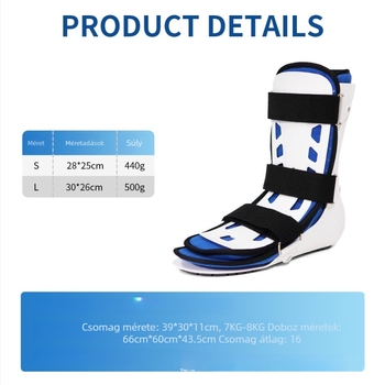 Bokarögzítő gumírozott anyagból, felnőtteknek, sportrehabilitációhoz, ízületi stabilizáció