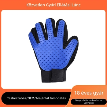 Állatgondozó kesztyű macskáknak és kutyáknak - gumírozott szőrmentesítő eszköz (Márka: Egyéb; Anyag: Gumi; Importált: Nem; Ajándék: Nem)