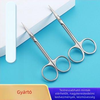 Kettős szemhéj kozmetikai olló szemészeti használatra, rozsdamentes acél – szemöldök formázó kés és smink olló