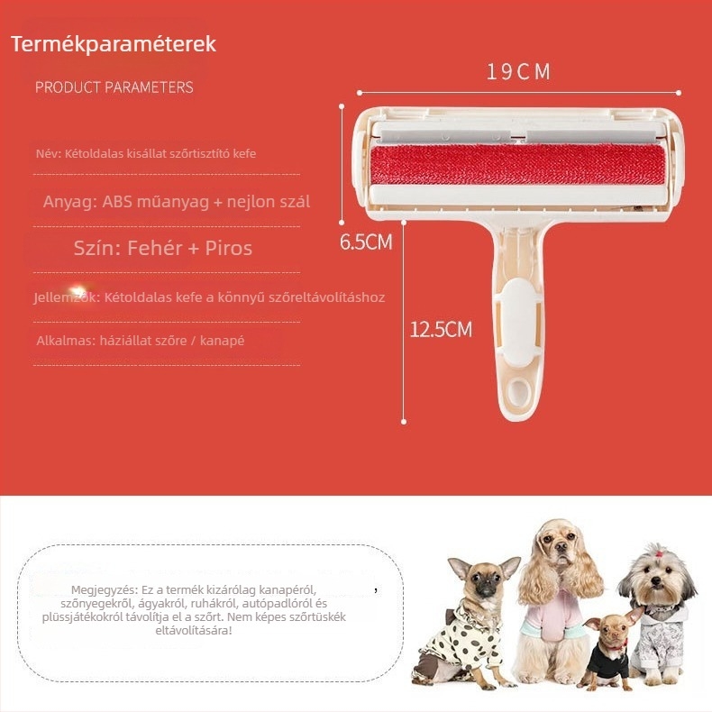 Állati szőr tisztító fésű – ABS anyag, négyzet alak, Madden/Wheat Beans márka, hosszúszőrű kutyák számára