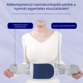 Juxin deréköv acéllemez-támogatással – Négy évszakos, lélegző deréktámasz (polieszter rost)