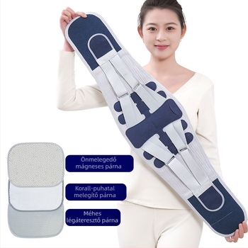 Juxin deréköv acéllemez-támogatással – Négy évszakos, lélegző deréktámasz (polieszter rost)