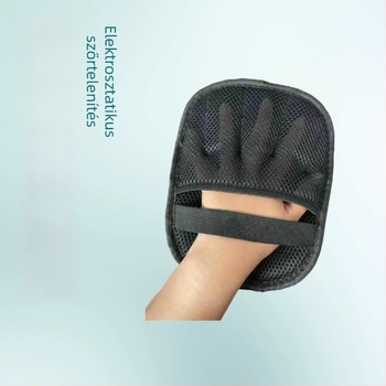 Anika Állatbarát tisztító kesztyű elektromos statikus kétirányú szőrszál-eltávolító kefével — velúr + szendvics háló, Eredet: Hebei