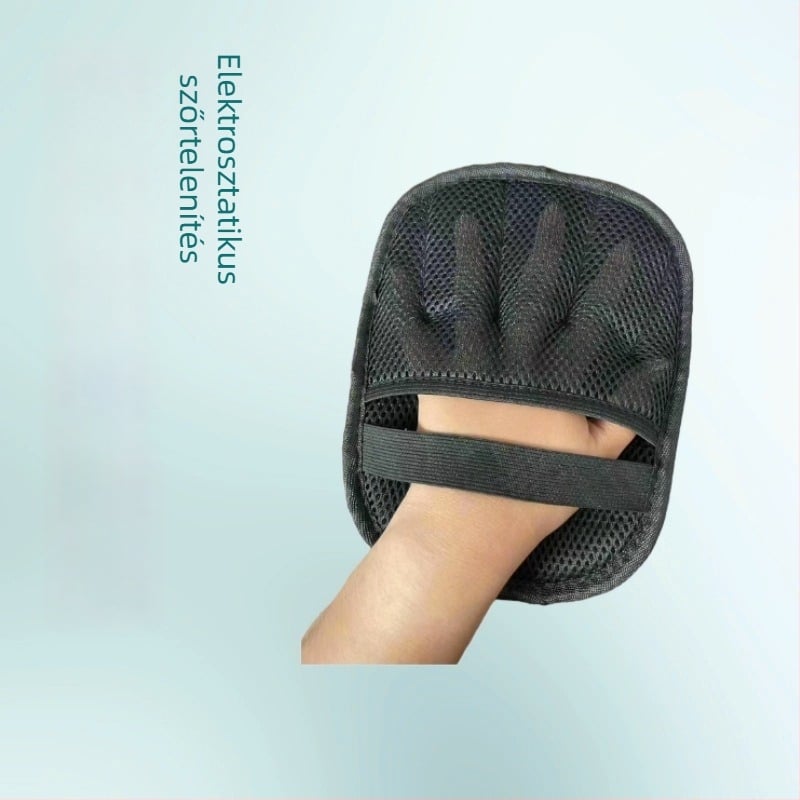 Anika Állatbarát tisztító kesztyű elektromos statikus kétirányú szőrszál-eltávolító kefével — velúr + szendvics háló, Eredet: Hebei