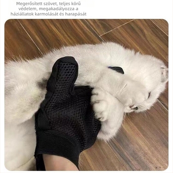Macskaápolási kesztyű hajszál-eltávolító kefével és macskaszőr-eltávolító kefével, kutyafej-fésű (Márka: Other; Anyag: Other; Fő piacok: Mainland; Privát márkák: Nem)