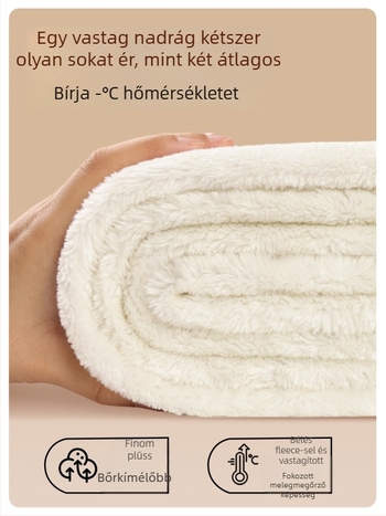 Férfi téli pamutnadrág fleece-béléssel, laza szabás, középső derék, derékban húzózsinórral, bokán végződő mandzsetták, zseb részletekkel