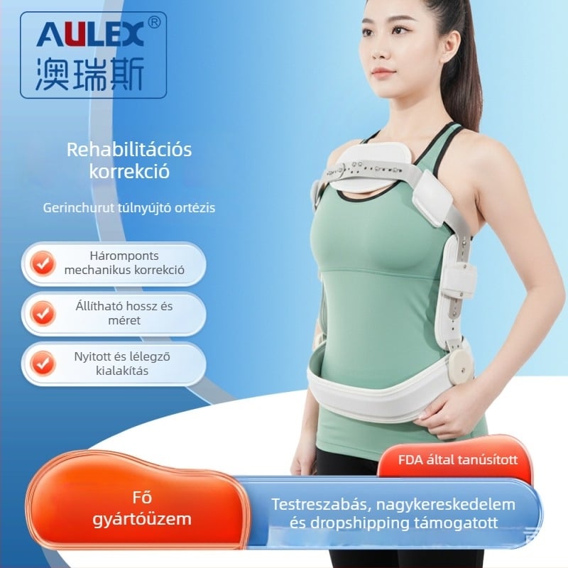 Scoliosis hiperkextenziós merevítő, torakolumbáris fixáció — alumíniumötvözet, univerzális illeszkedés, ODM/OEM testreszabás
