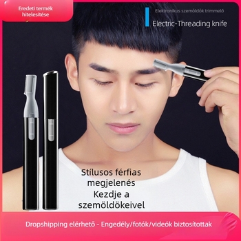 Férfiak elektromos szemöldök-trimmelője, kezdőknek biztonságos, újratölthető, szemöldökre, oldalsó szakállra, testre és lábszárak szőrszálaira
