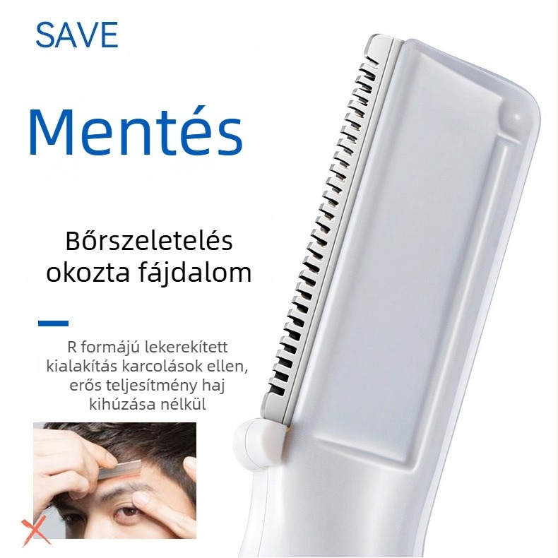 Férfiak elektromos szemöldök-trimmelője, kezdőknek biztonságos, újratölthető, szemöldökre, oldalsó szakállra, testre és lábszárak szőrszálaira