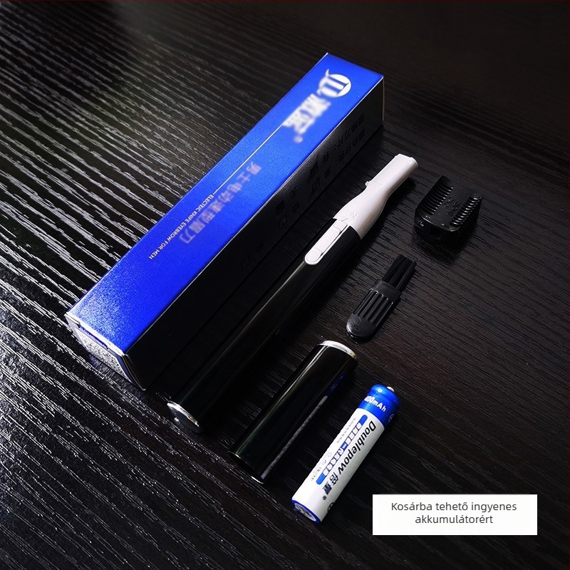 Férfiak elektromos szemöldök-trimmelője, kezdőknek biztonságos, újratölthető, szemöldökre, oldalsó szakállra, testre és lábszárak szőrszálaira